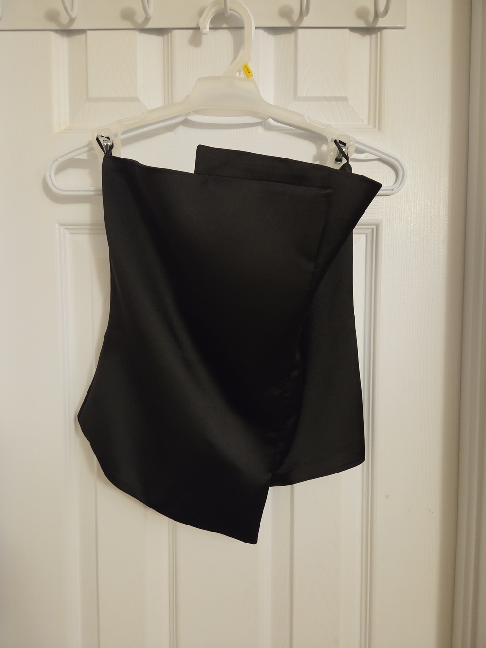 Zara Black Asymmetrical Draped Skirt